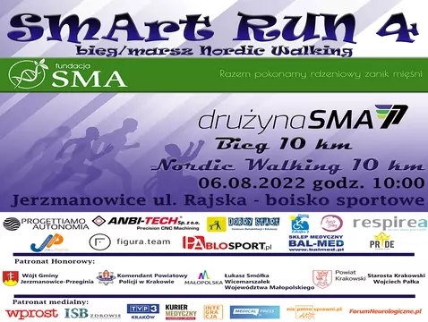 SMArt RUN – bieg dla chorych na rdzeniowy zanik mięśni